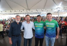 Deputados Aqui leva serviços a milhares de pessoas em Nerópolis Evento ocorreu no Lago Municipal e atendeu às demandas da comunidade, com oferta de consultas, exames, doações de armações de óculos, emissão de documentos e mais